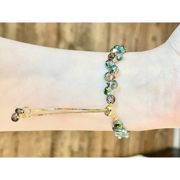 Blue Swarovski Beaded Bracelet - Picture 11 of 11